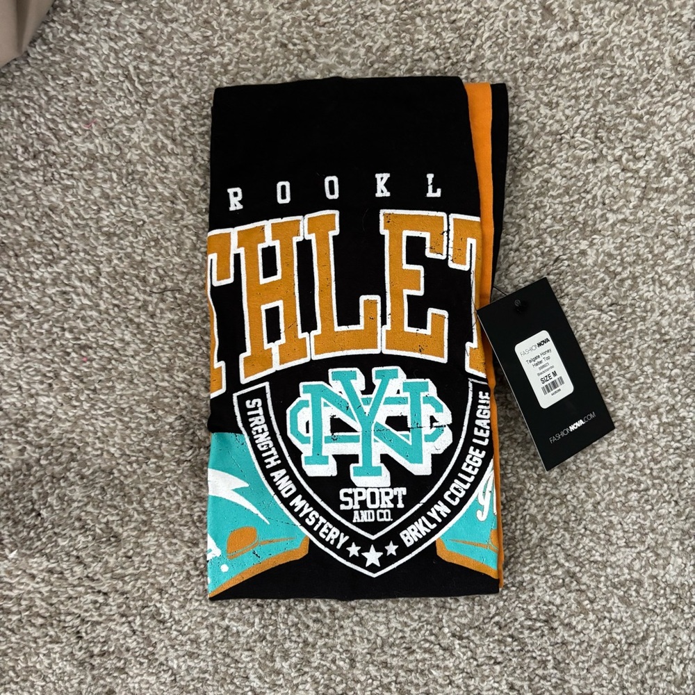 Brooklyn Athletic Graphic Halter Top **NWT**